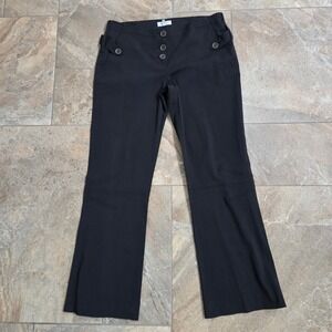 Ana Sousa Bootcut Trousers Button Accent Career Casual Pants Size 10